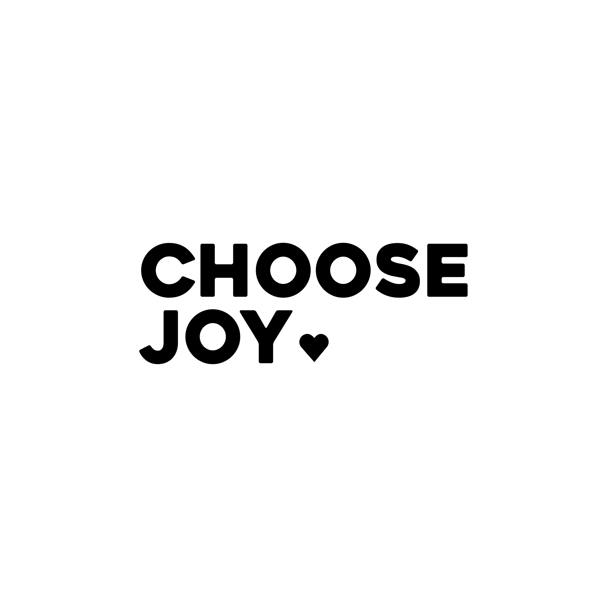 choose joy positive affirmation sticker in White – vinyl waterproof sticker