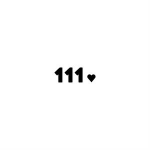 111 positive affirmation sticker in White – vinyl waterproof sticker