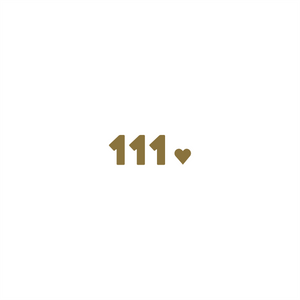 112 positive affirmation sticker in Gold – vinyl waterproof sticker