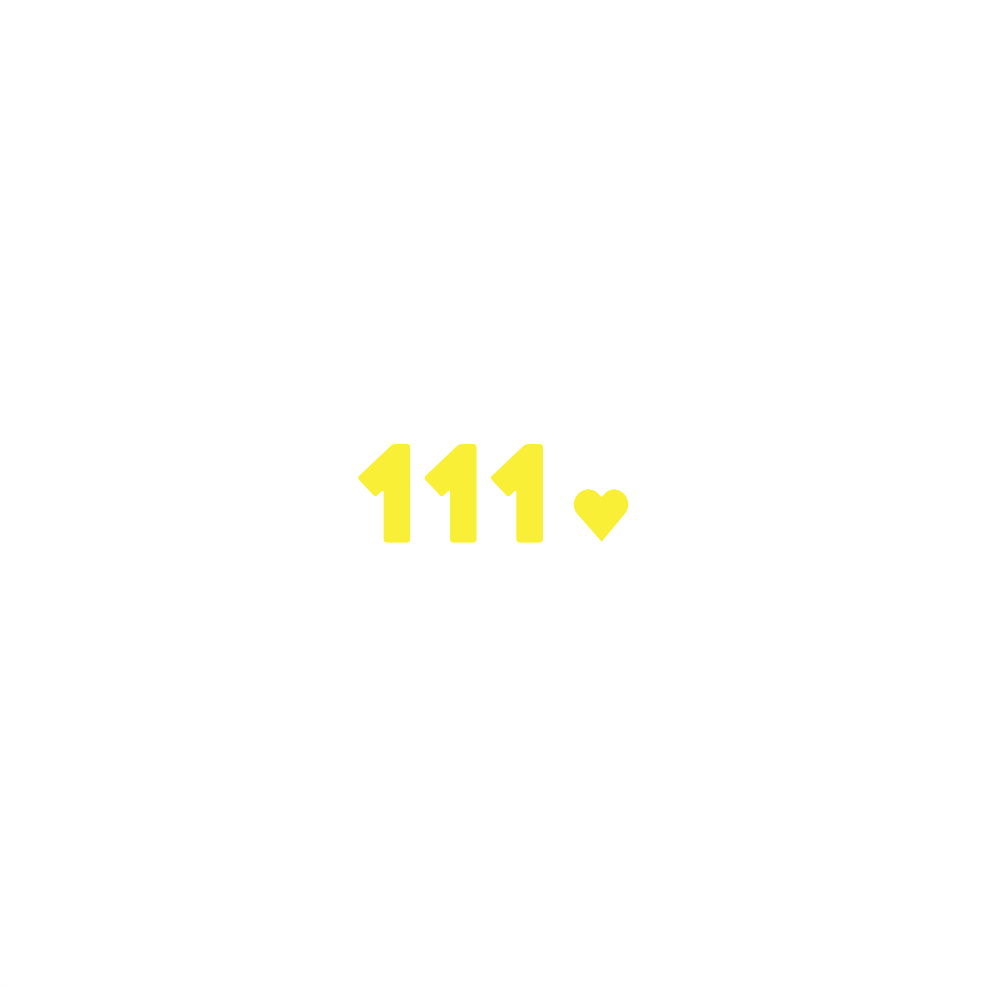 111 positive affirmation sticker in Yellow – vinyl waterproof sticker