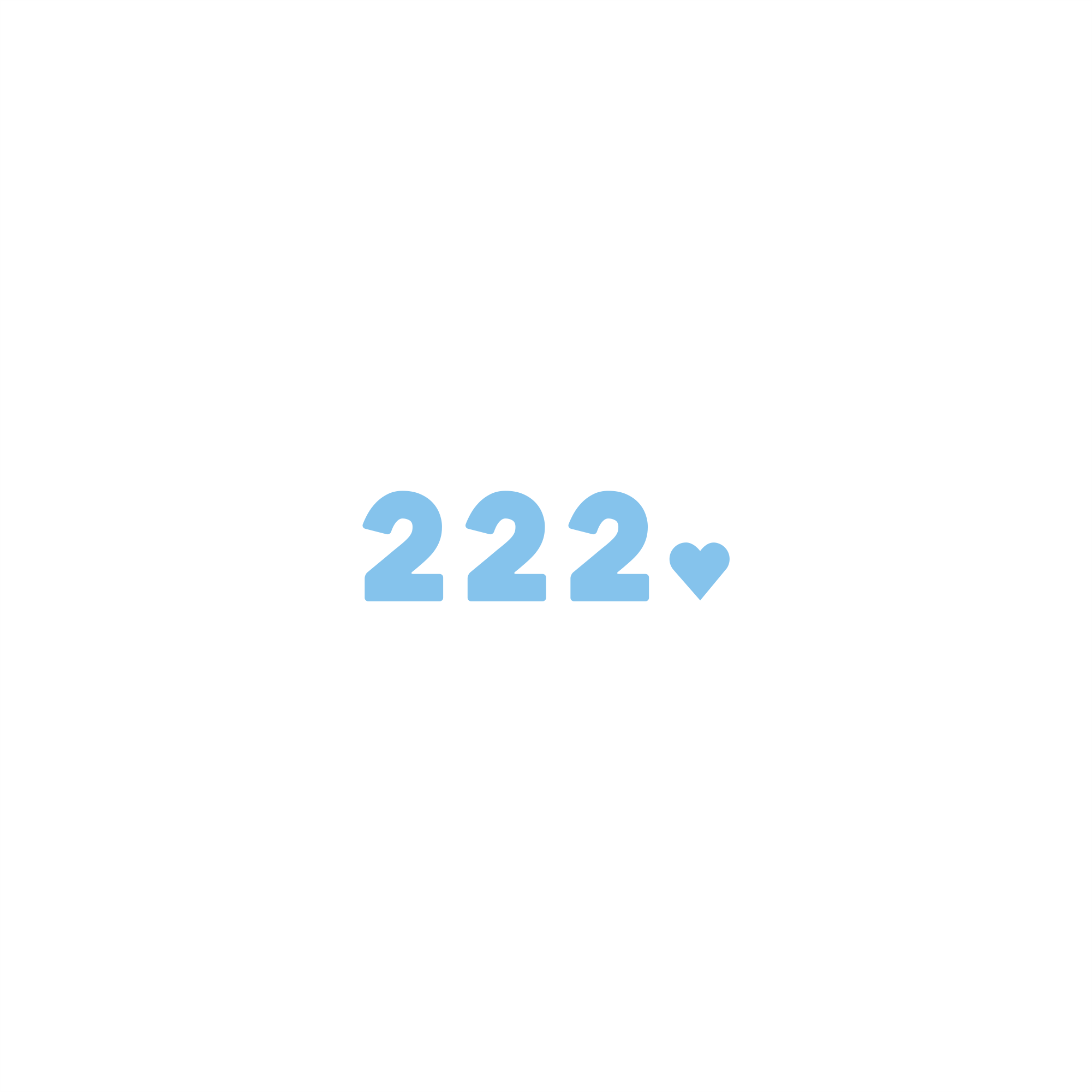 222 positive affirmation sticker in Yellow – vinyl waterproof sticker
