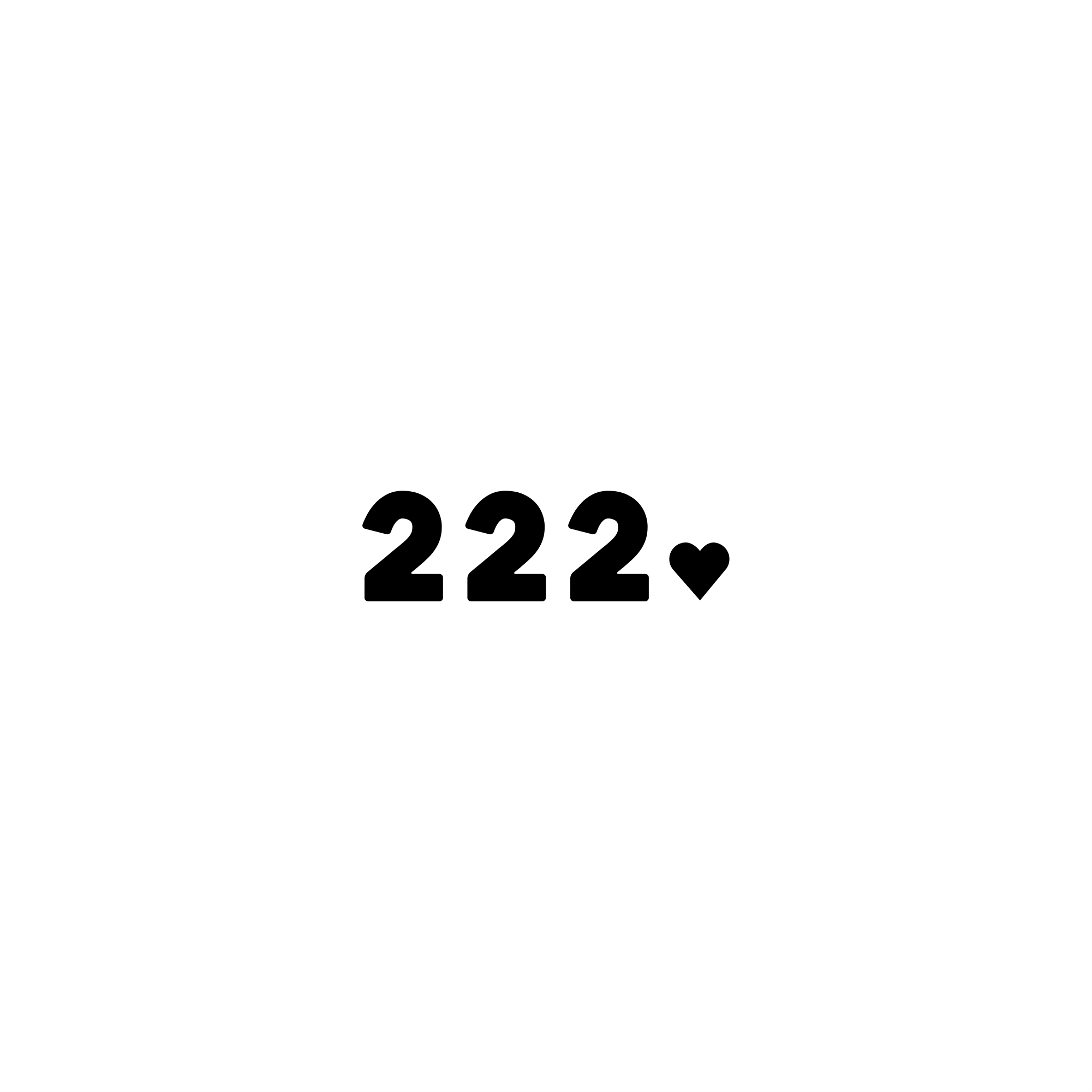 222 positive affirmation sticker in White – vinyl waterproof sticker