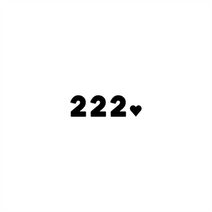 222 positive affirmation sticker in White – vinyl waterproof sticker