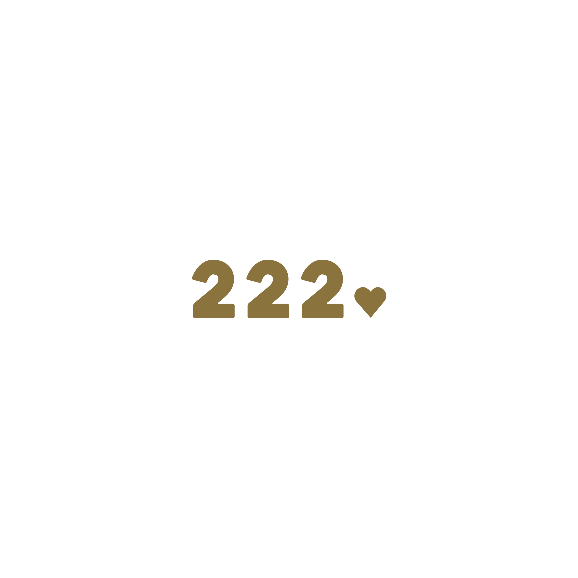 222 positive affirmation sticker in Baby Blue – vinyl waterproof sticker