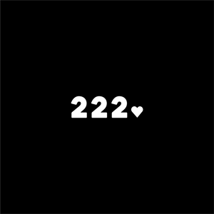 222 positive affirmation sticker in Black – vinyl waterproof sticker