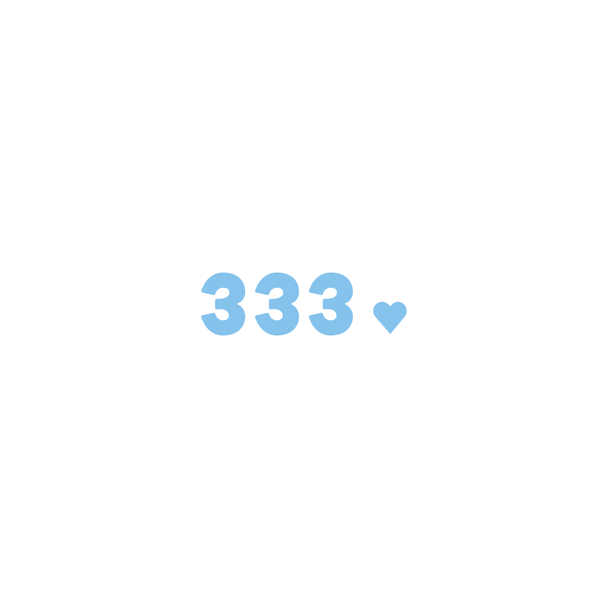 333 positive affirmation sticker in Black – vinyl waterproof sticker