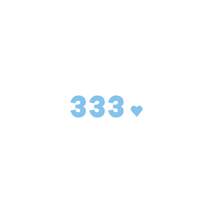 333 positive affirmation sticker in Black – vinyl waterproof sticker