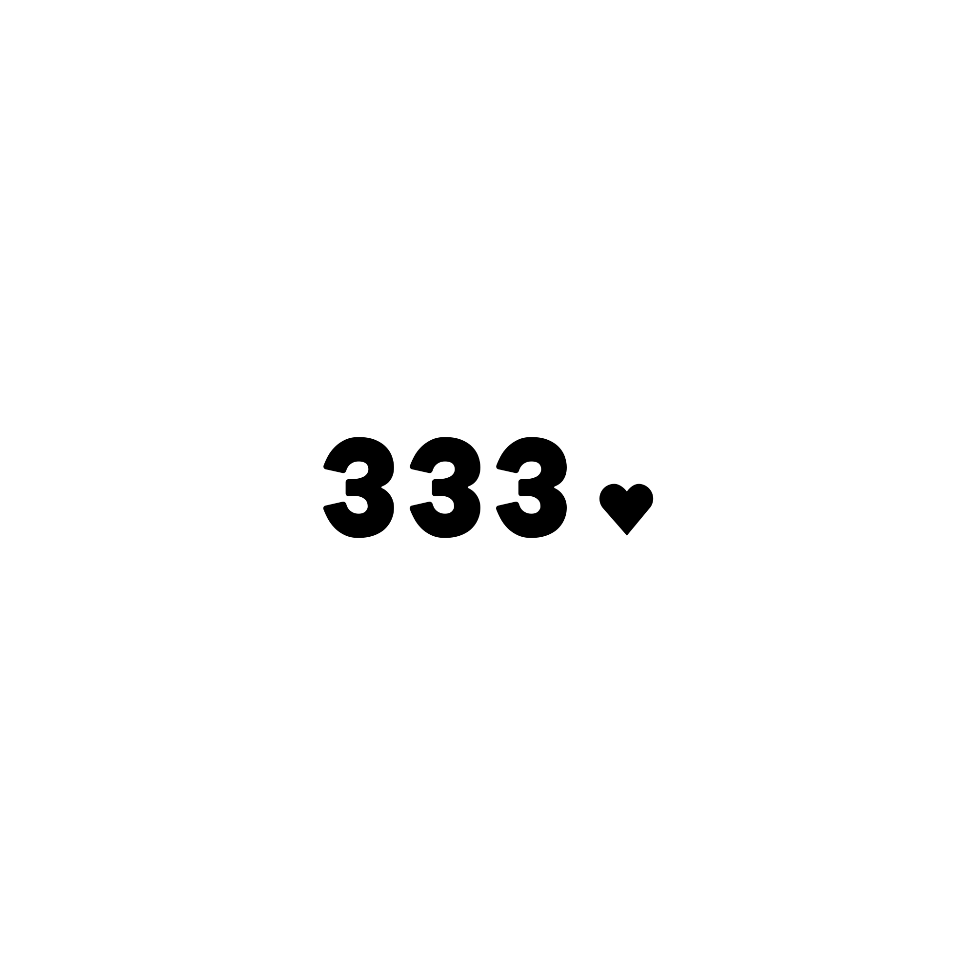 333 positive affirmation sticker in White – vinyl waterproof sticker