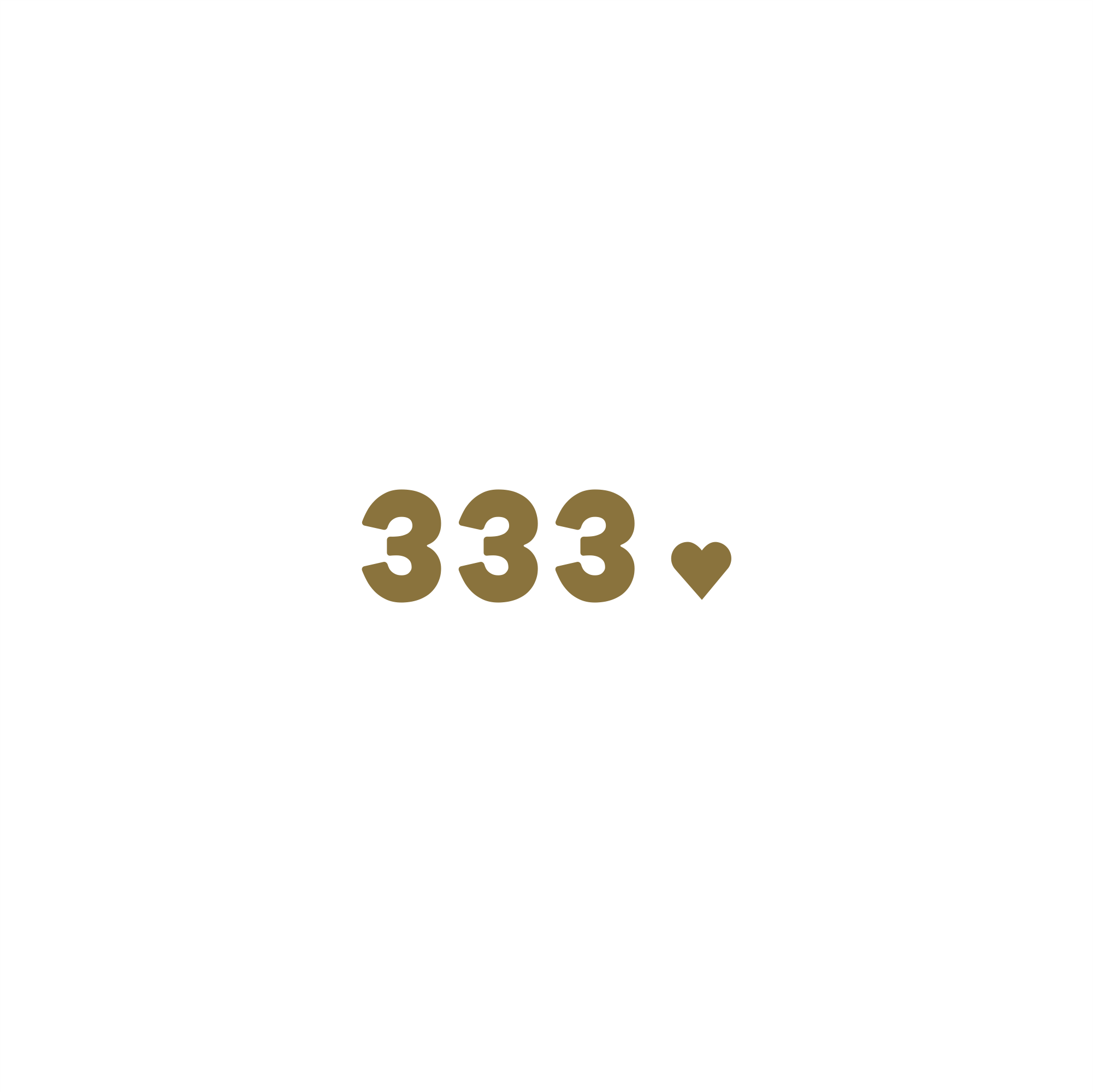 333 positive affirmation sticker in Yellow – vinyl waterproof sticker