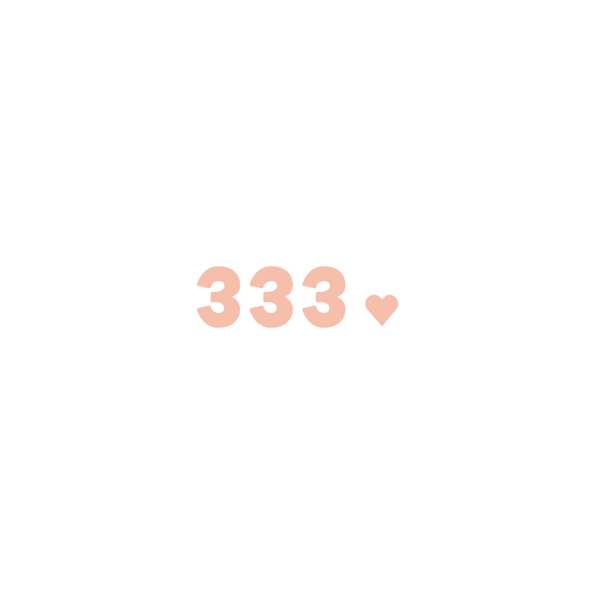 333 positive affirmation sticker in Baby Blue – vinyl waterproof sticker