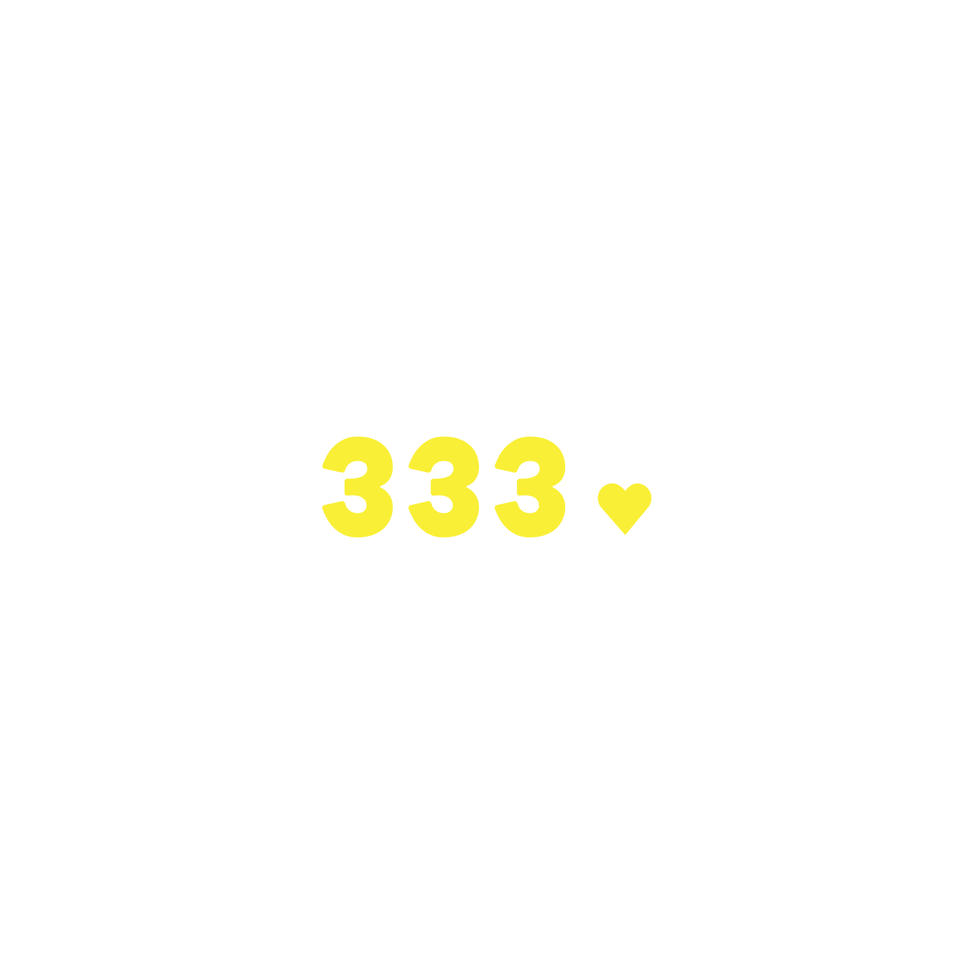 333 positive affirmation sticker in Gold – vinyl waterproof sticker