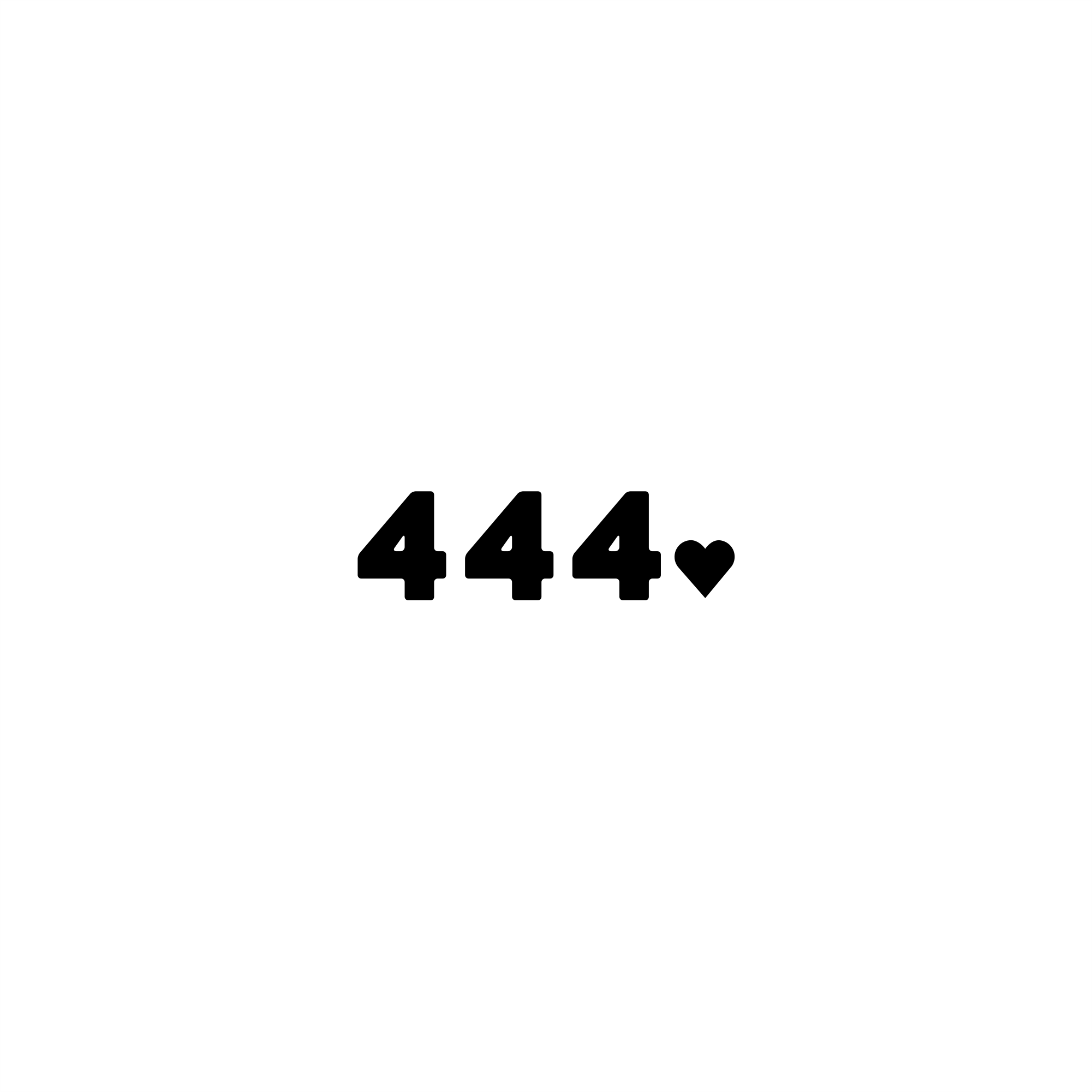 444 positive affirmation sticker in White – vinyl waterproof sticker