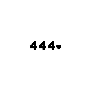 444 positive affirmation sticker in White – vinyl waterproof sticker