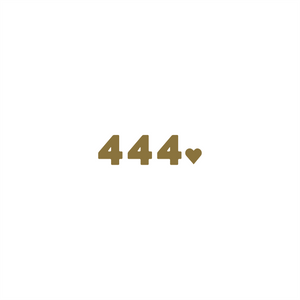 444 positive affirmation sticker in Gold – vinyl waterproof sticker