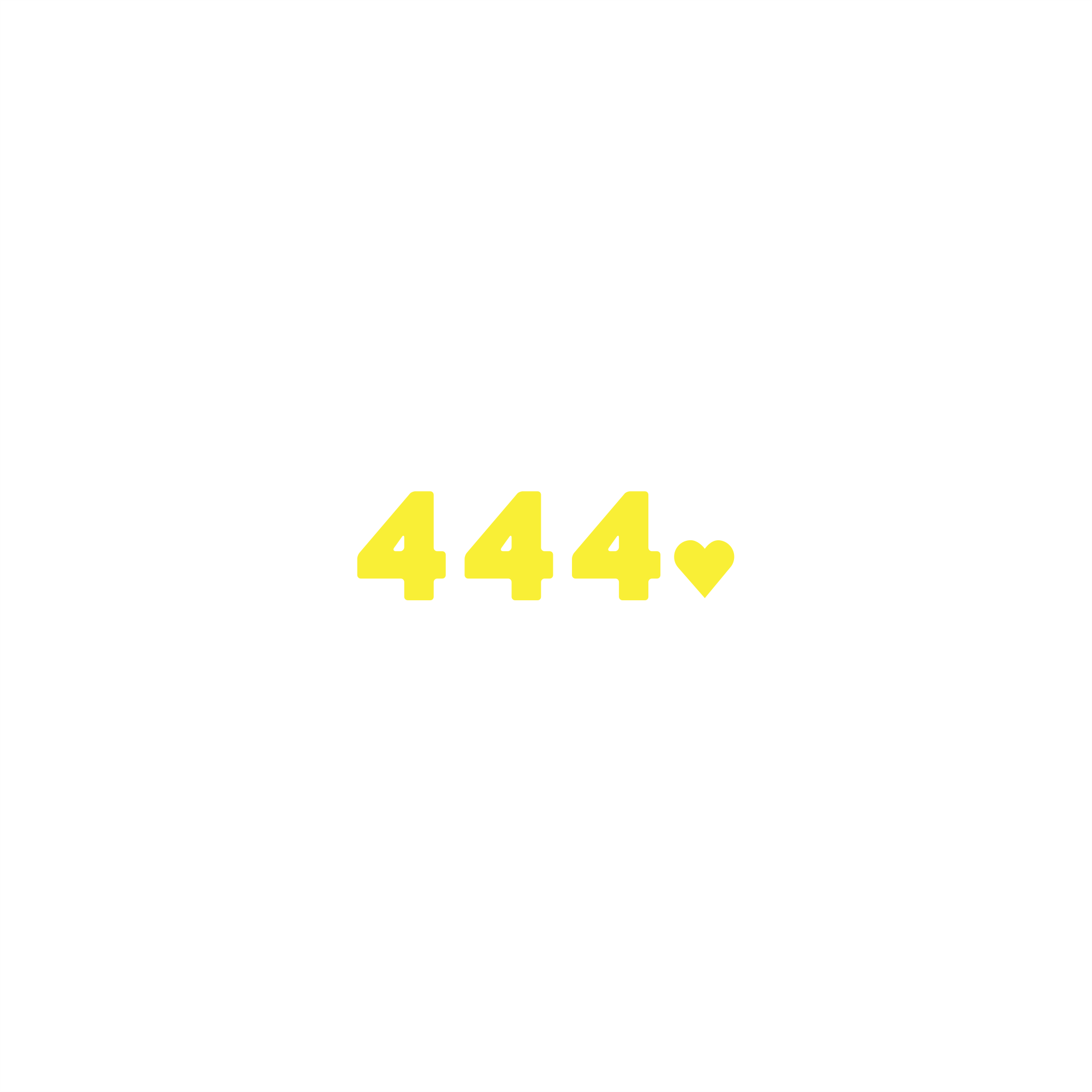 444 positive affirmation sticker in Yellow – vinyl waterproof sticker