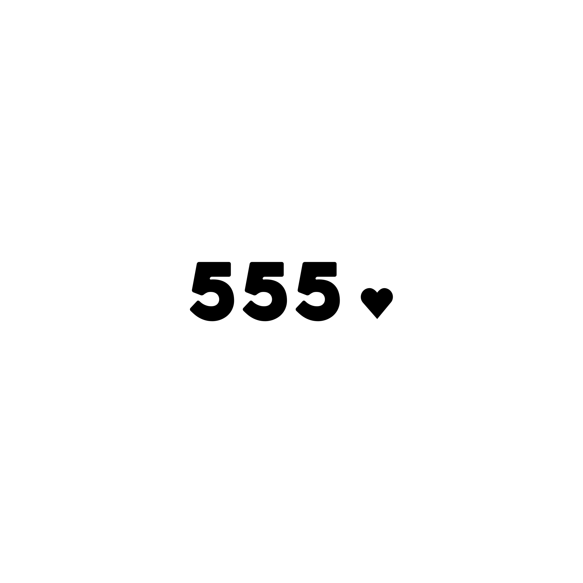 555 positive affirmation sticker in White – vinyl waterproof sticker