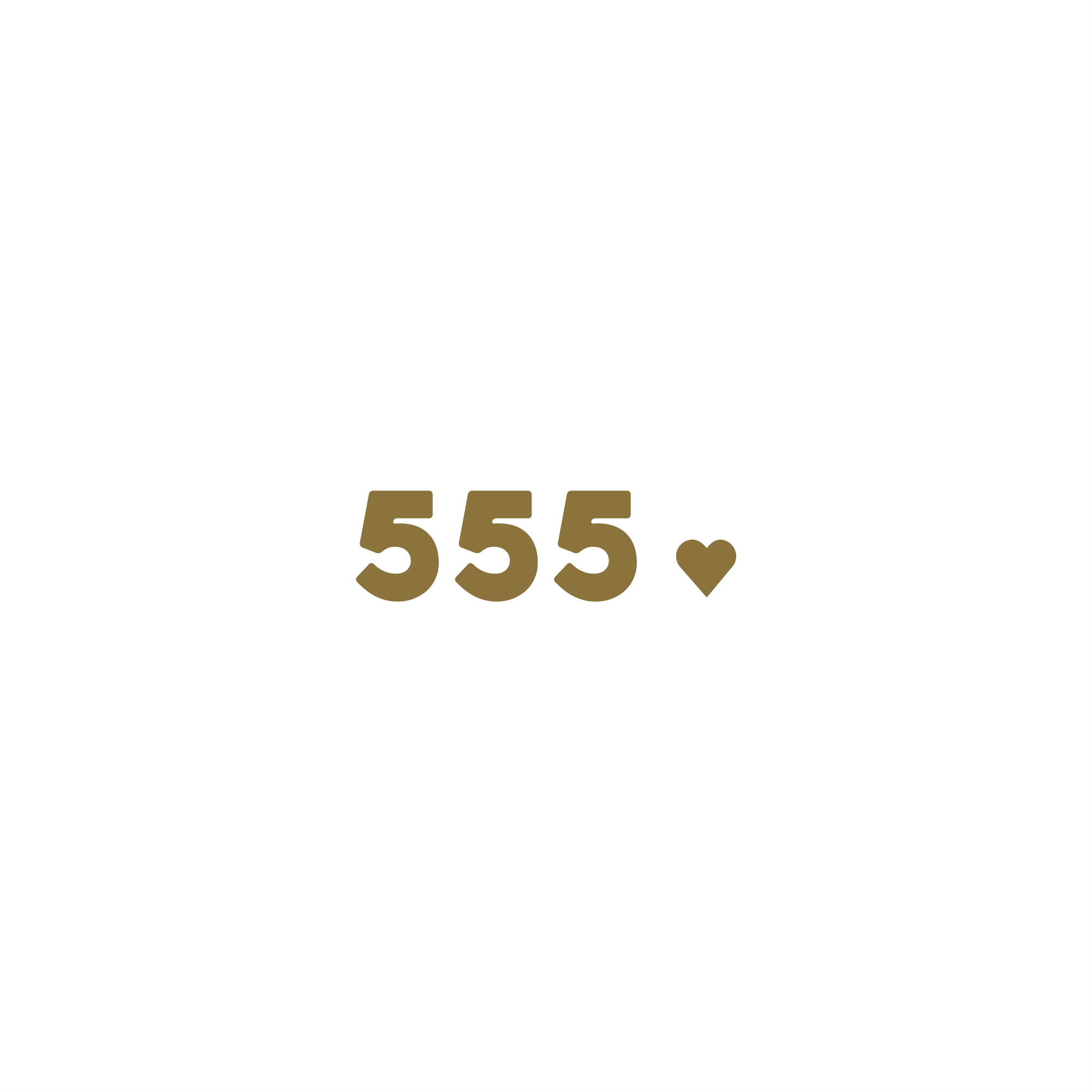 556 positive affirmation sticker in Gold – vinyl waterproof sticker