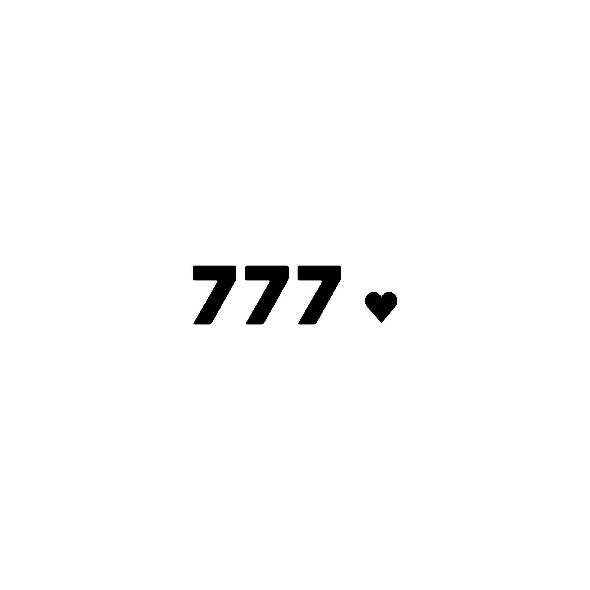 777 positive affirmation sticker in White – vinyl waterproof sticker