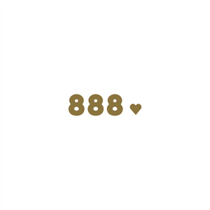 889 positive affirmation sticker in Gold – vinyl waterproof sticker