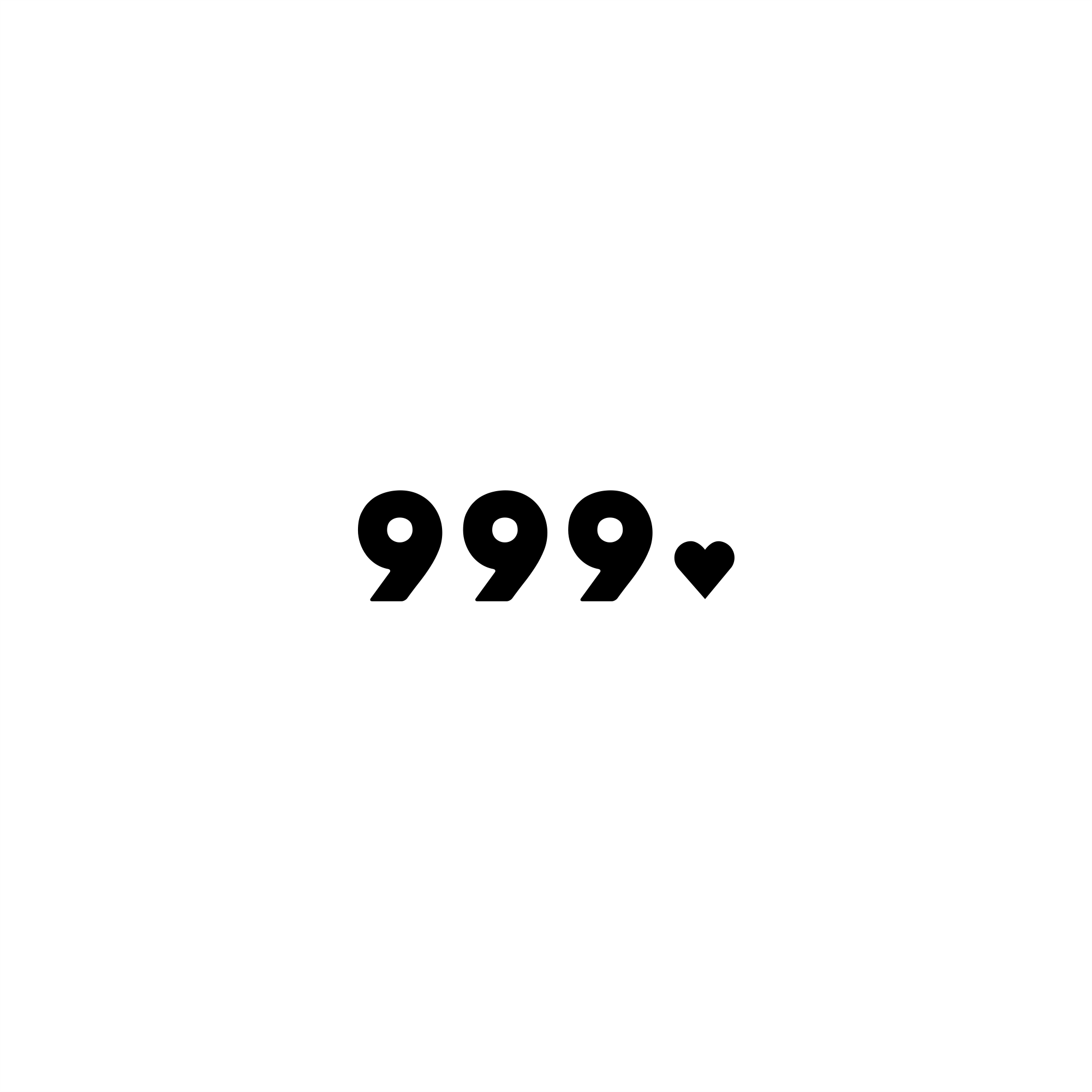 999 positive affirmation sticker in White – vinyl waterproof sticker