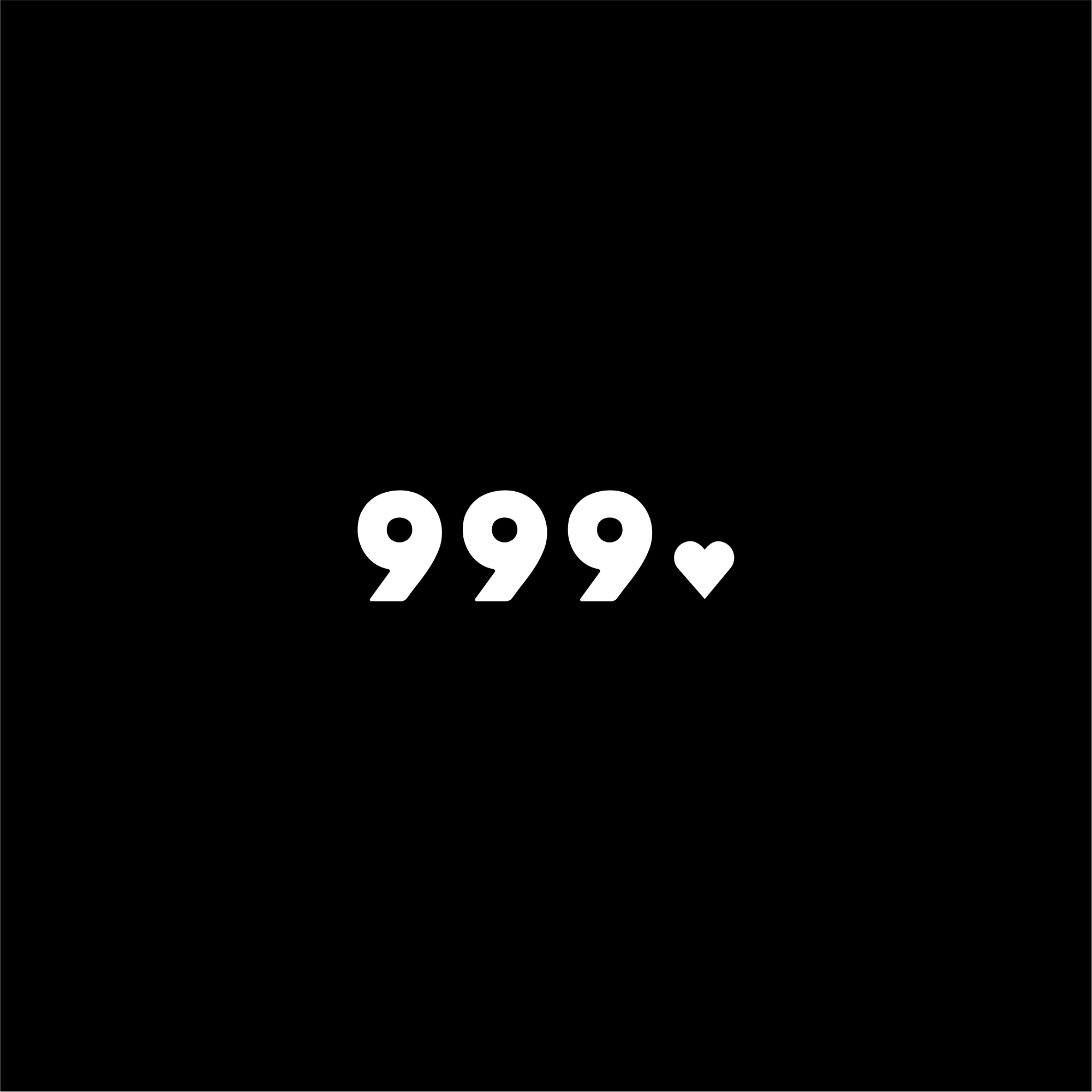 999 positive affirmation sticker in Black – vinyl waterproof sticker