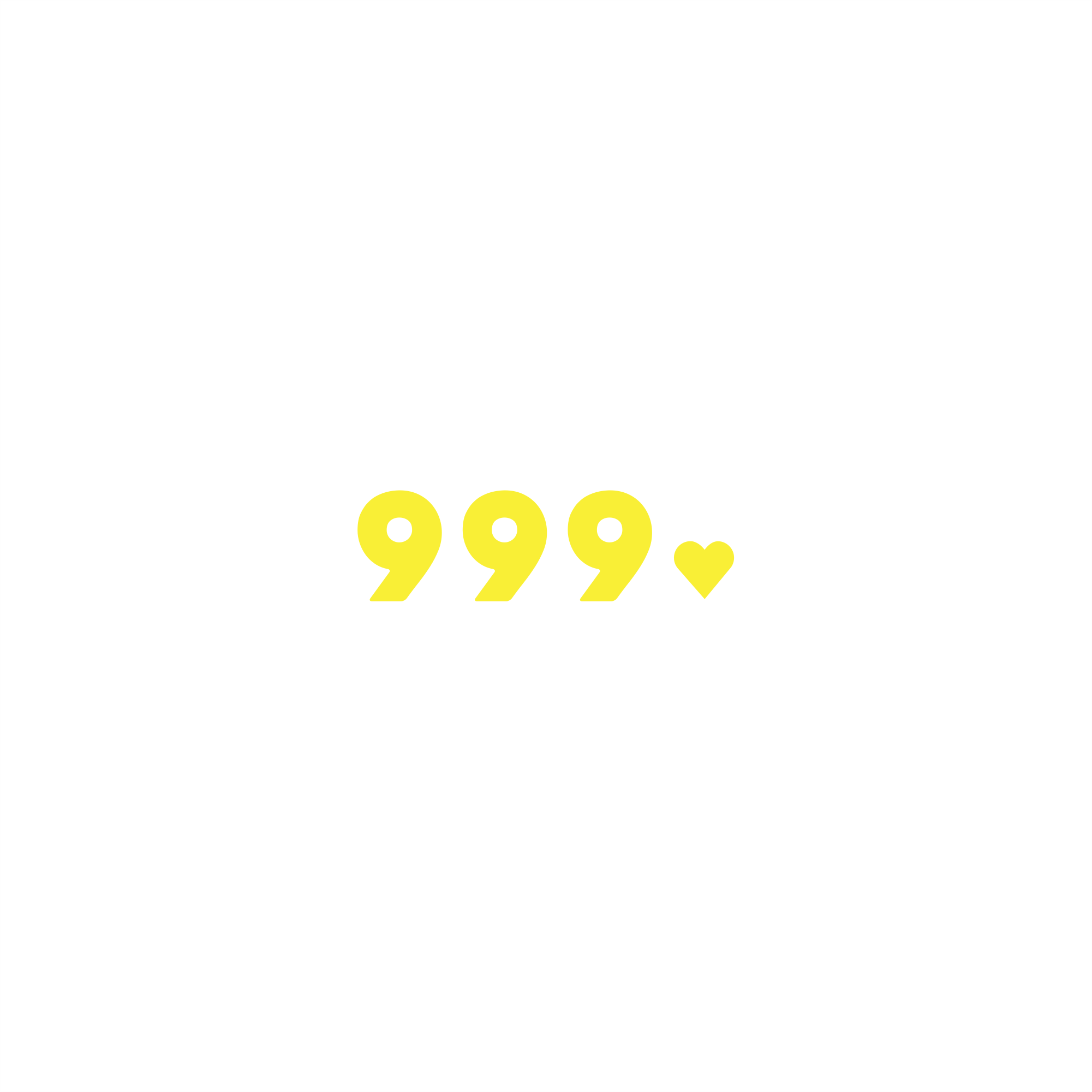 999 positive affirmation sticker in Yellow – vinyl waterproof sticker