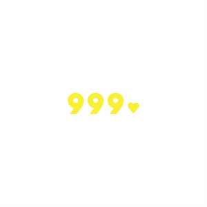 999 positive affirmation sticker in Yellow – vinyl waterproof sticker