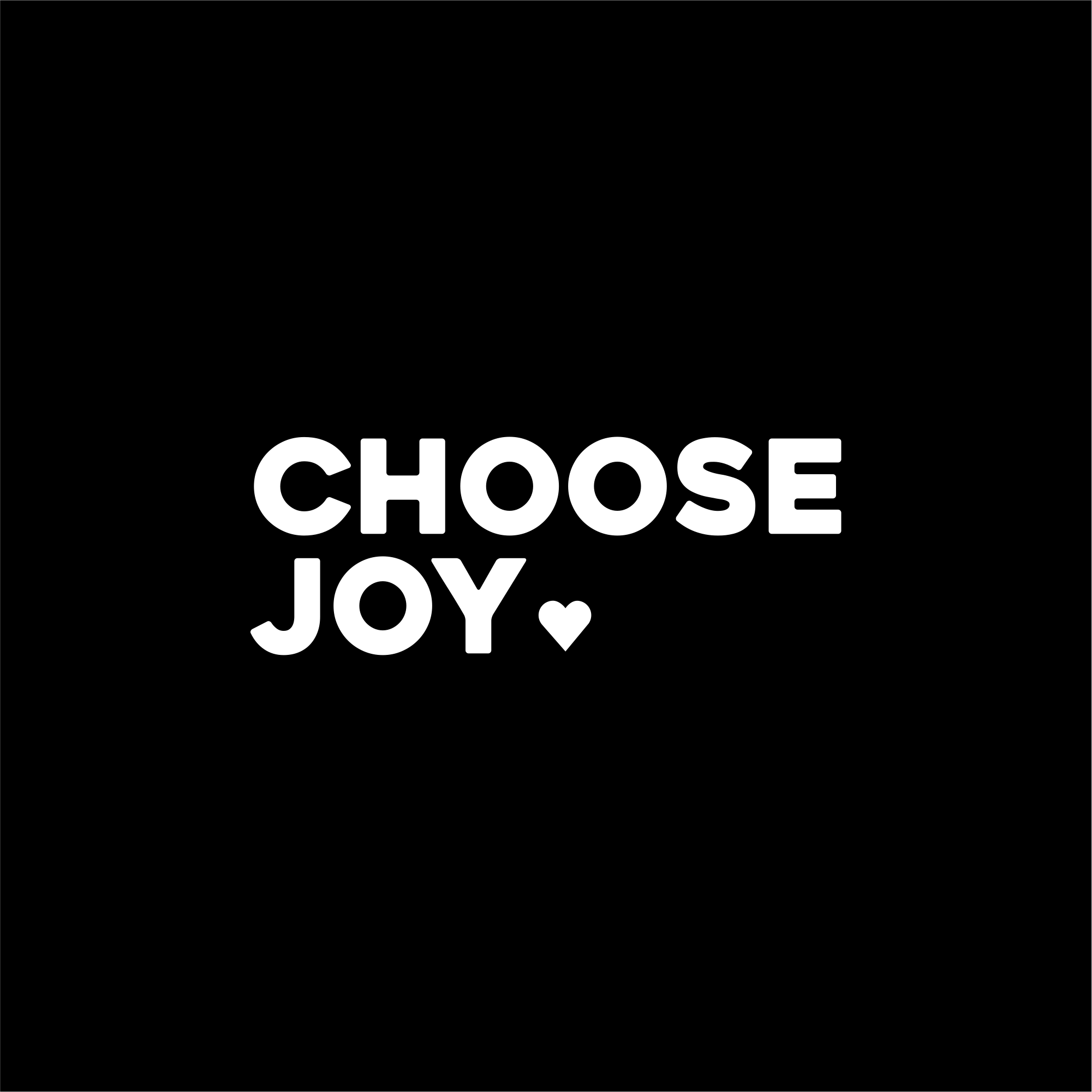 choose joy positive affirmation sticker in Black – vinyl waterproof sticker