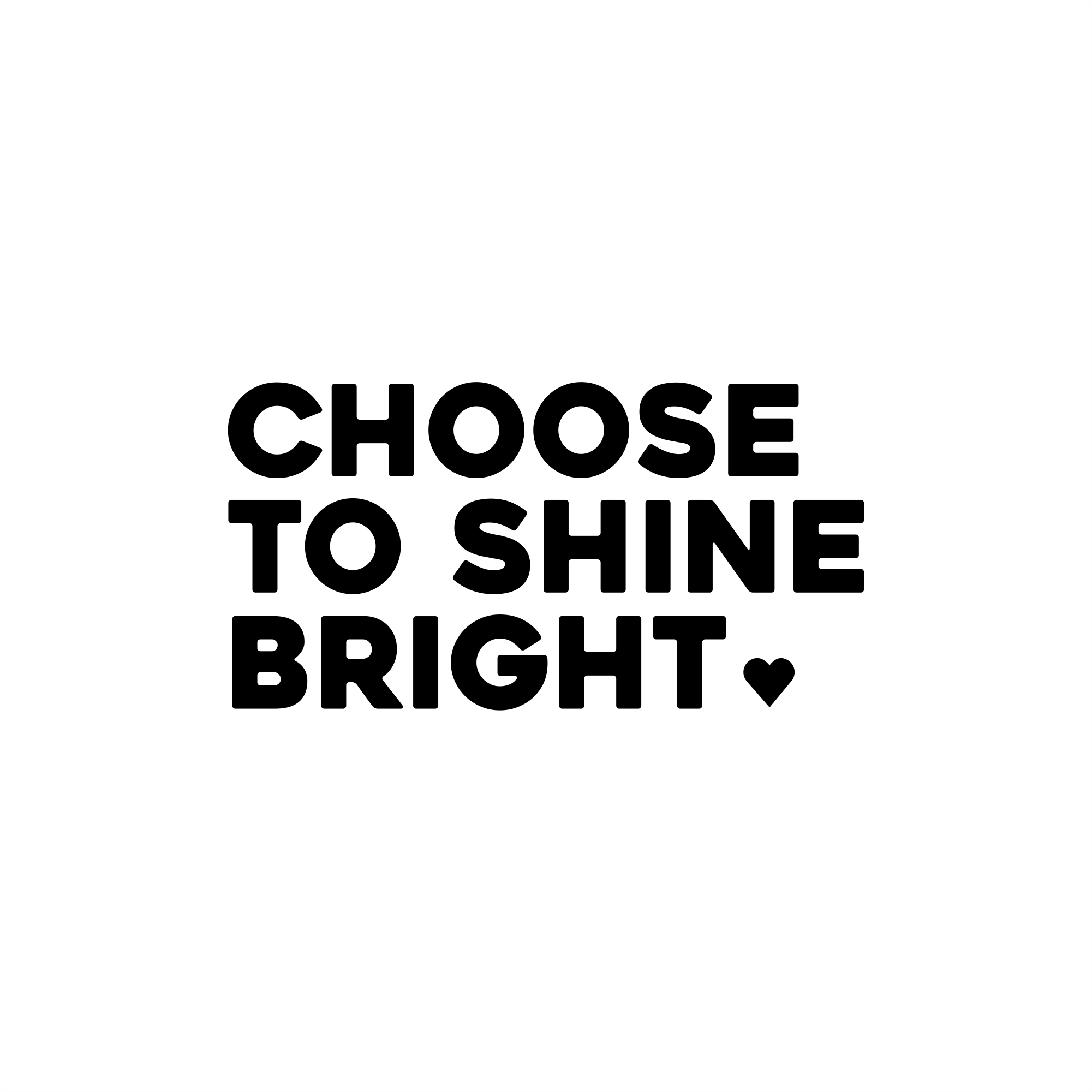 choose to shine bright positive affirmation sticker in White – vinyl waterproof sticker