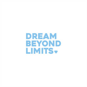 dream beyond limits positive affirmation sticker in Yellow – vinyl waterproof sticker