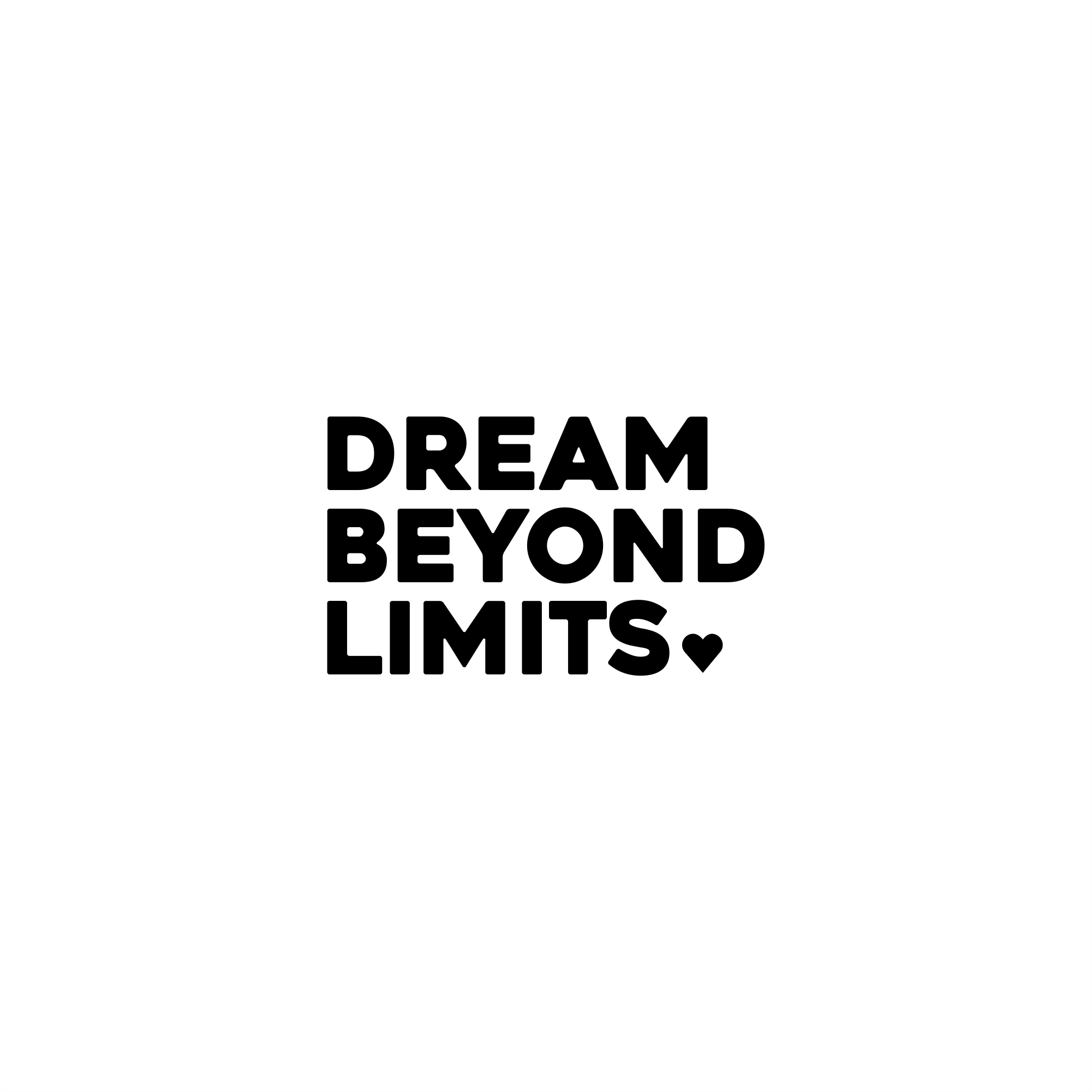 dream beyond limits positive affirmation sticker in White – vinyl waterproof sticker