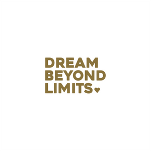 dream beyond limits positive affirmation sticker in Gold – vinyl waterproof sticker