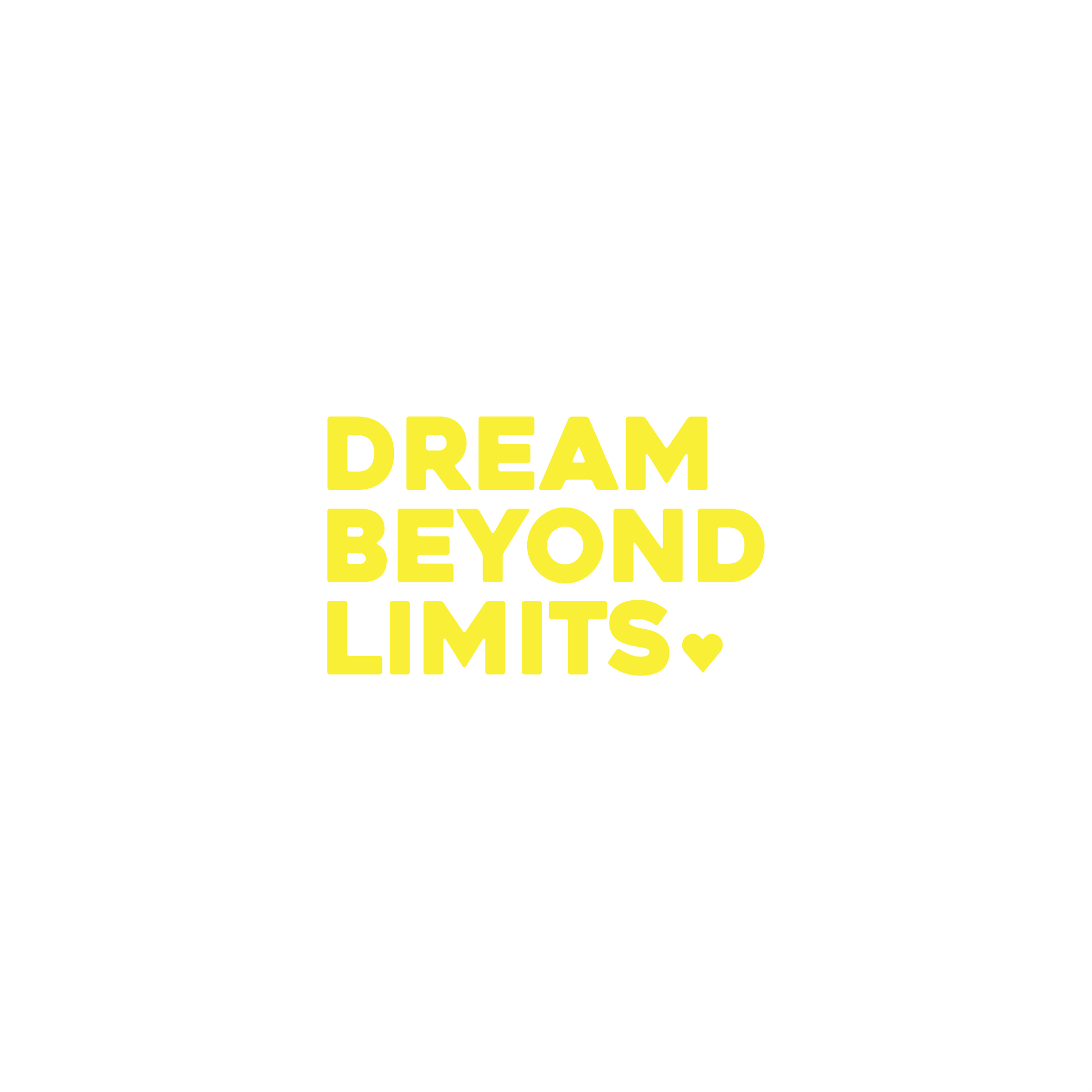 dream beyond limits positive affirmation sticker in Peach Blossom – vinyl waterproof sticker