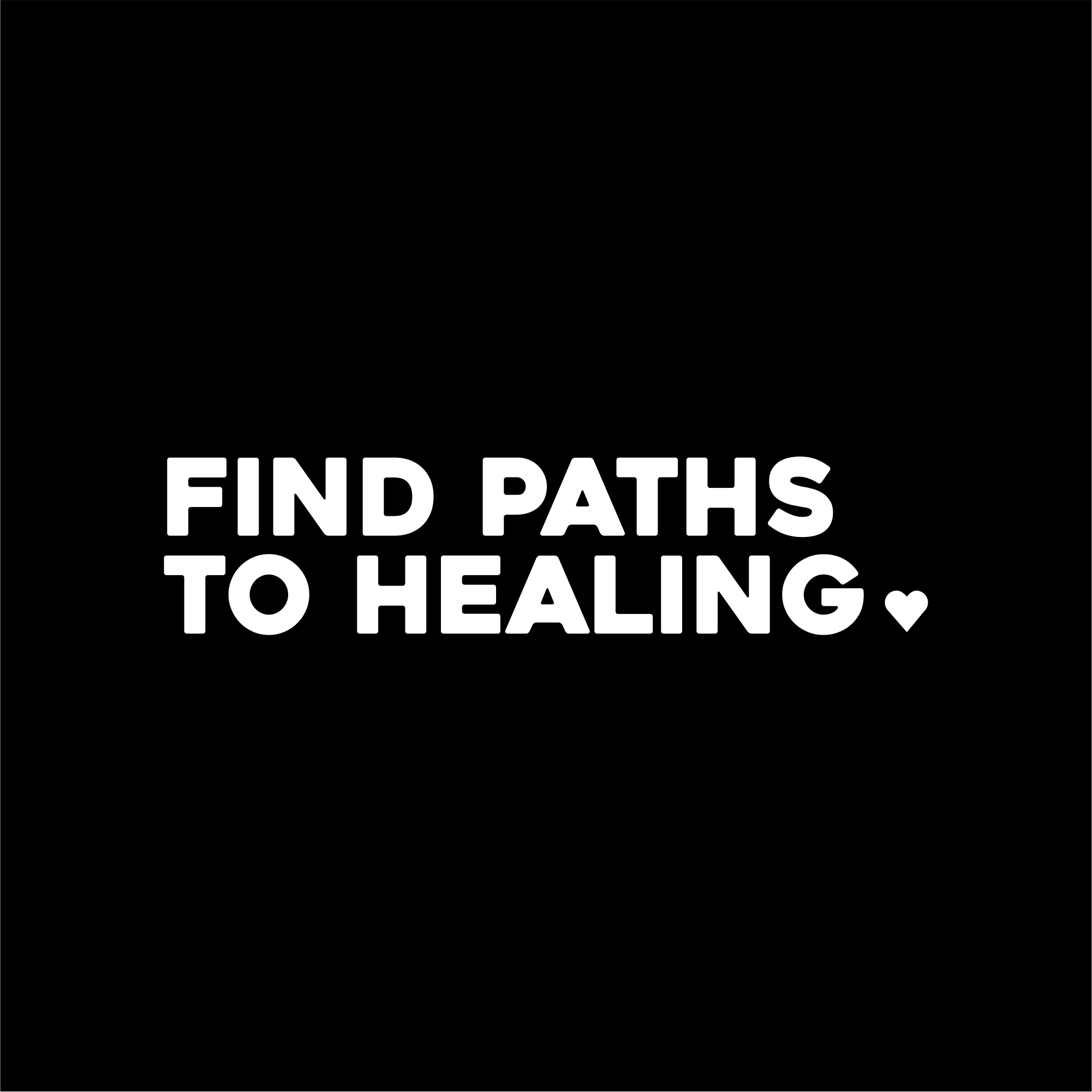 find paths to healing positive affirmation sticker in White – vinyl waterproof sticker