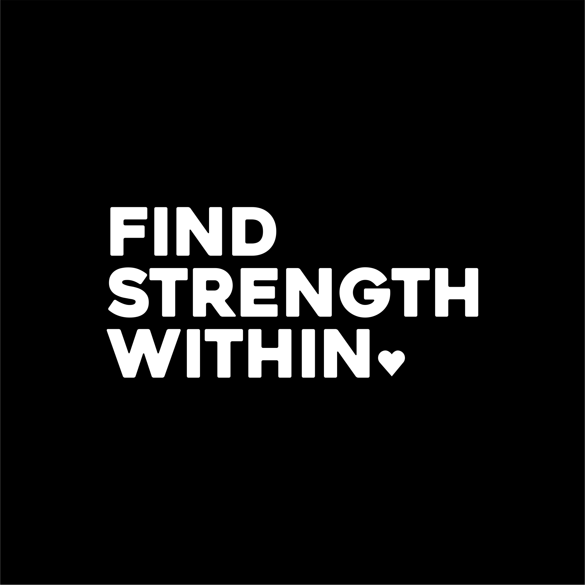 find strength within positive affirmation sticker in White – vinyl waterproof sticker