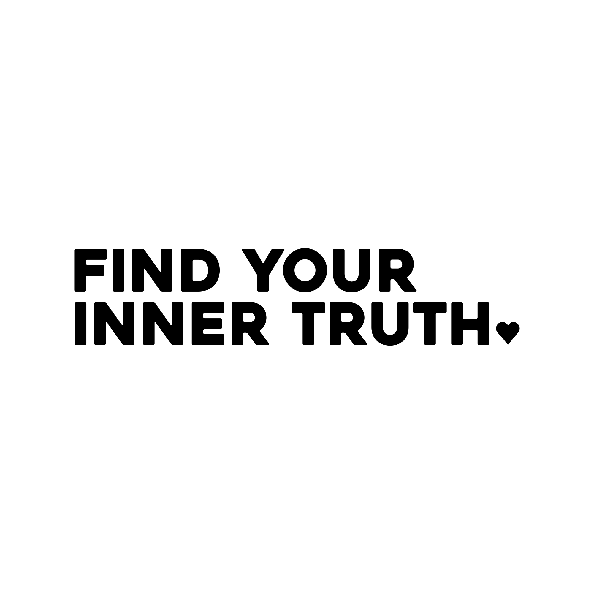 find your inner truth positive affirmation sticker in White – vinyl waterproof sticker