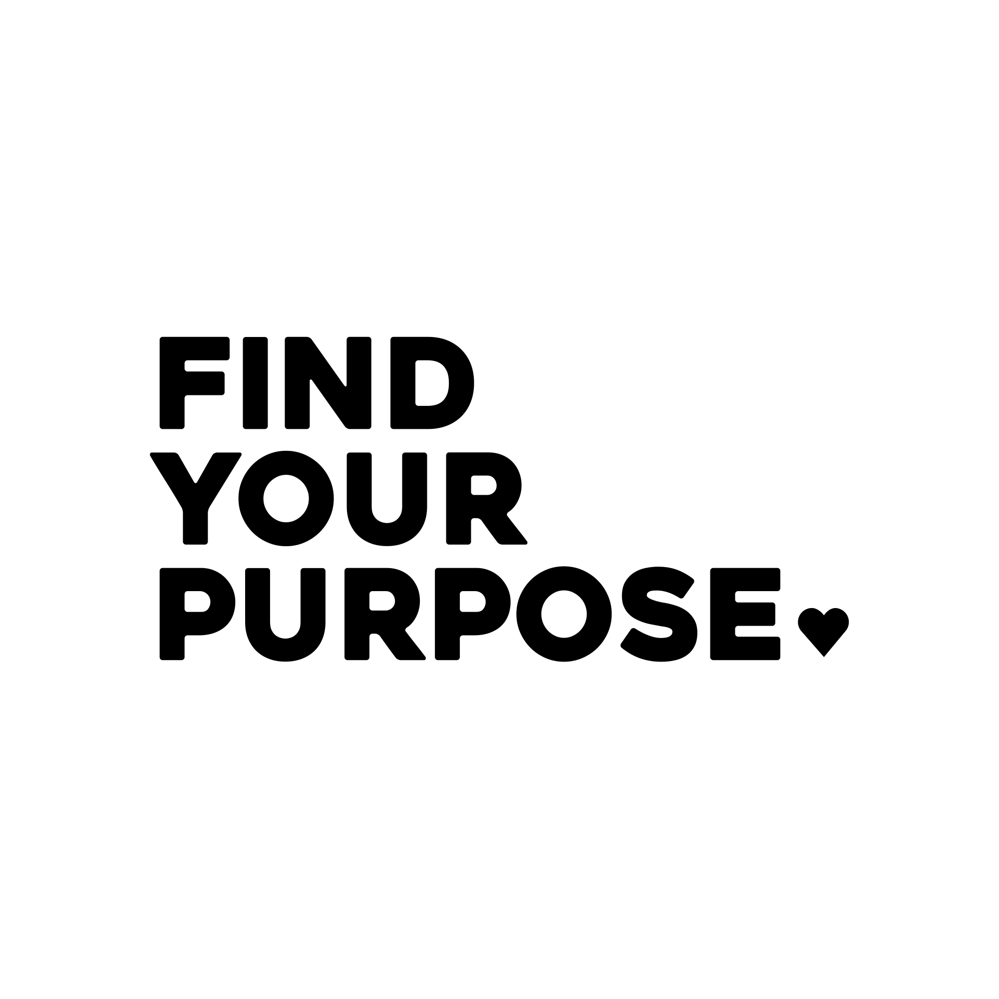 find your purpose positive affirmation sticker in White – vinyl waterproof sticker