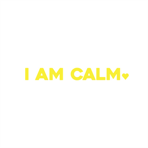 i am calm positive affirmation sticker in Peach Blossom – vinyl waterproof sticker