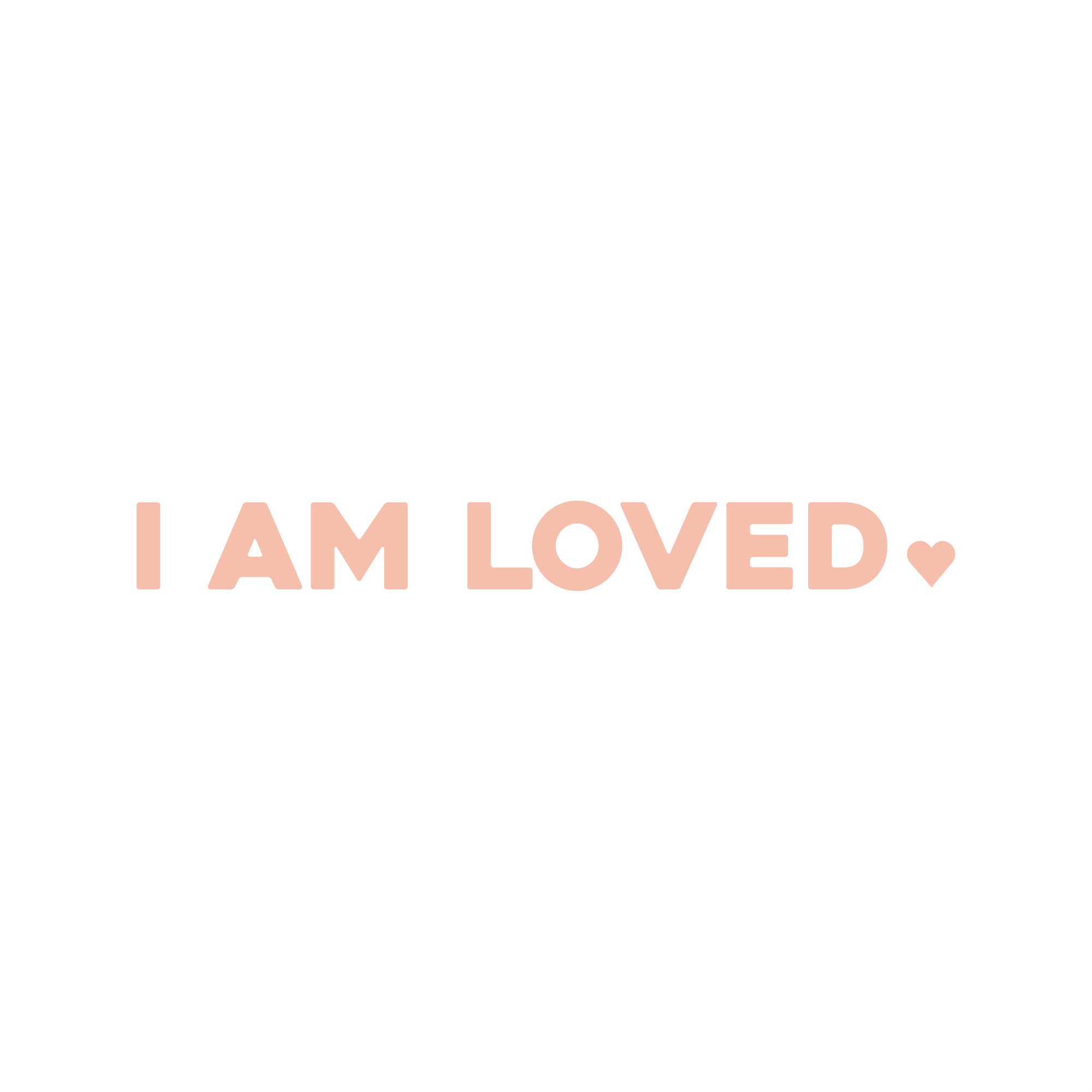 i am loved positive affirmation sticker in Gold – vinyl waterproof sticker