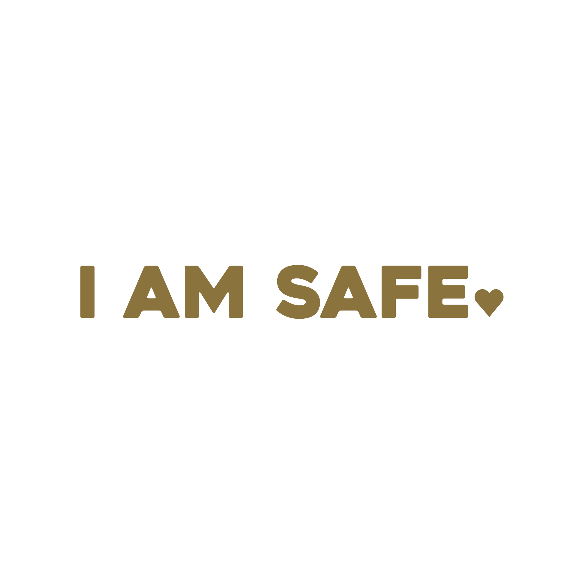 i am safe positive affirmation sticker in Baby Blue – vinyl waterproof sticker