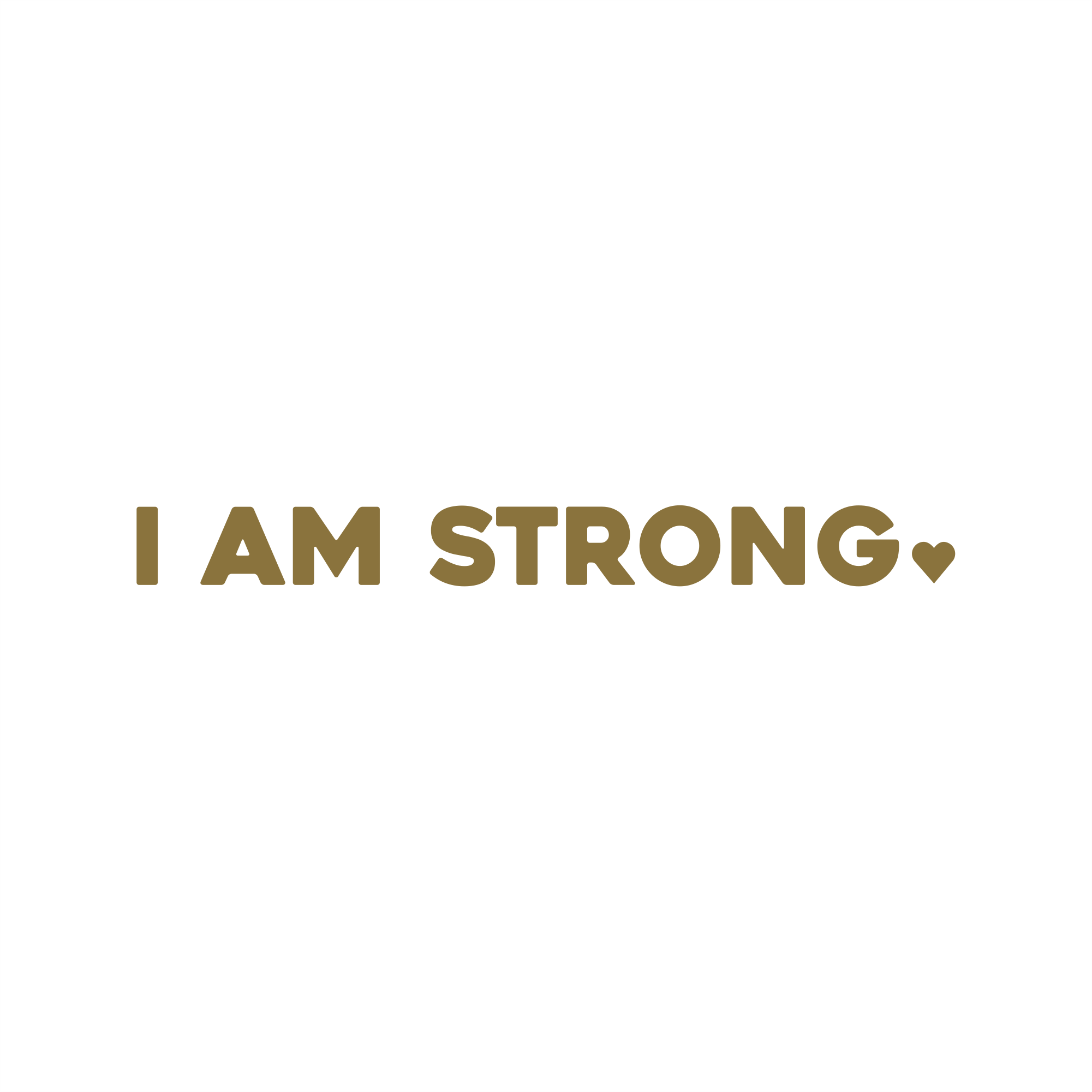 i am strong positive affirmation sticker in Baby Blue – vinyl waterproof sticker