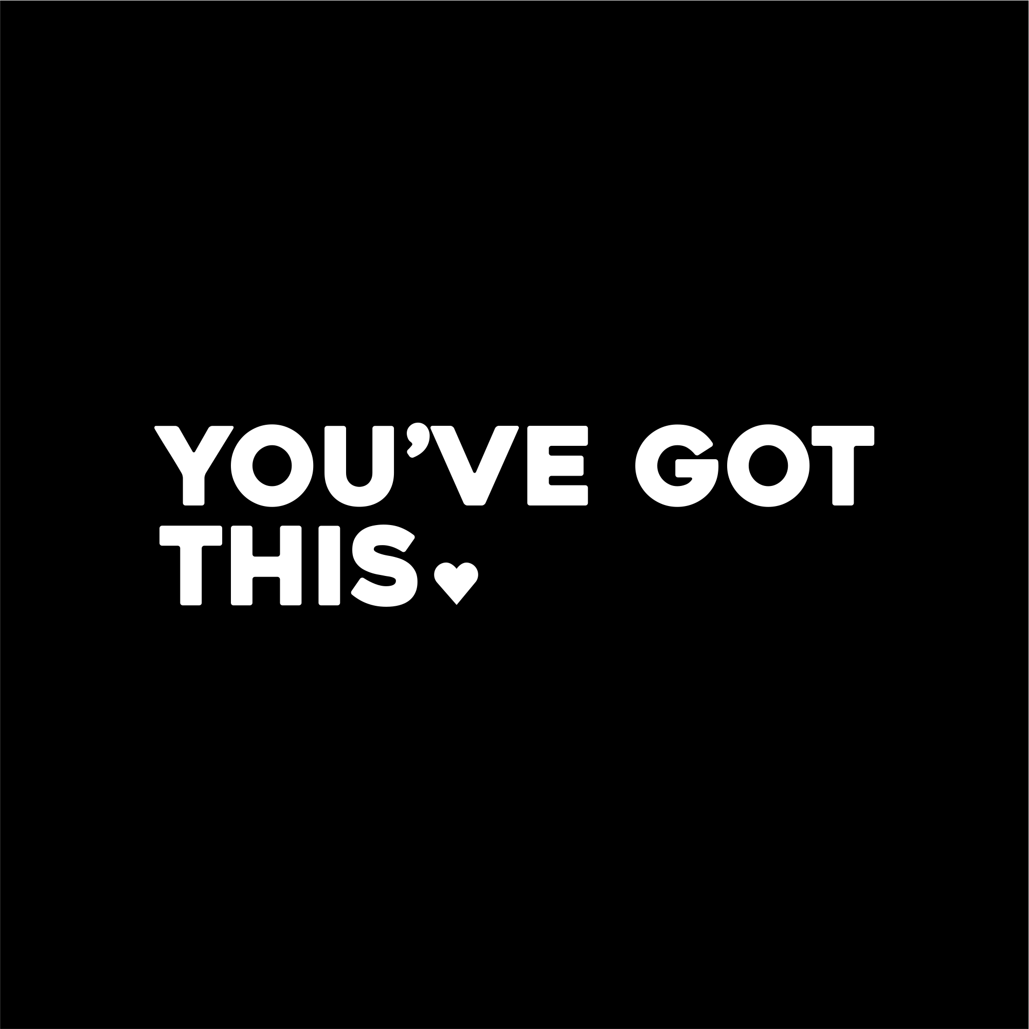 you've got this positive affirmation sticker in Black – vinyl waterproof sticker
