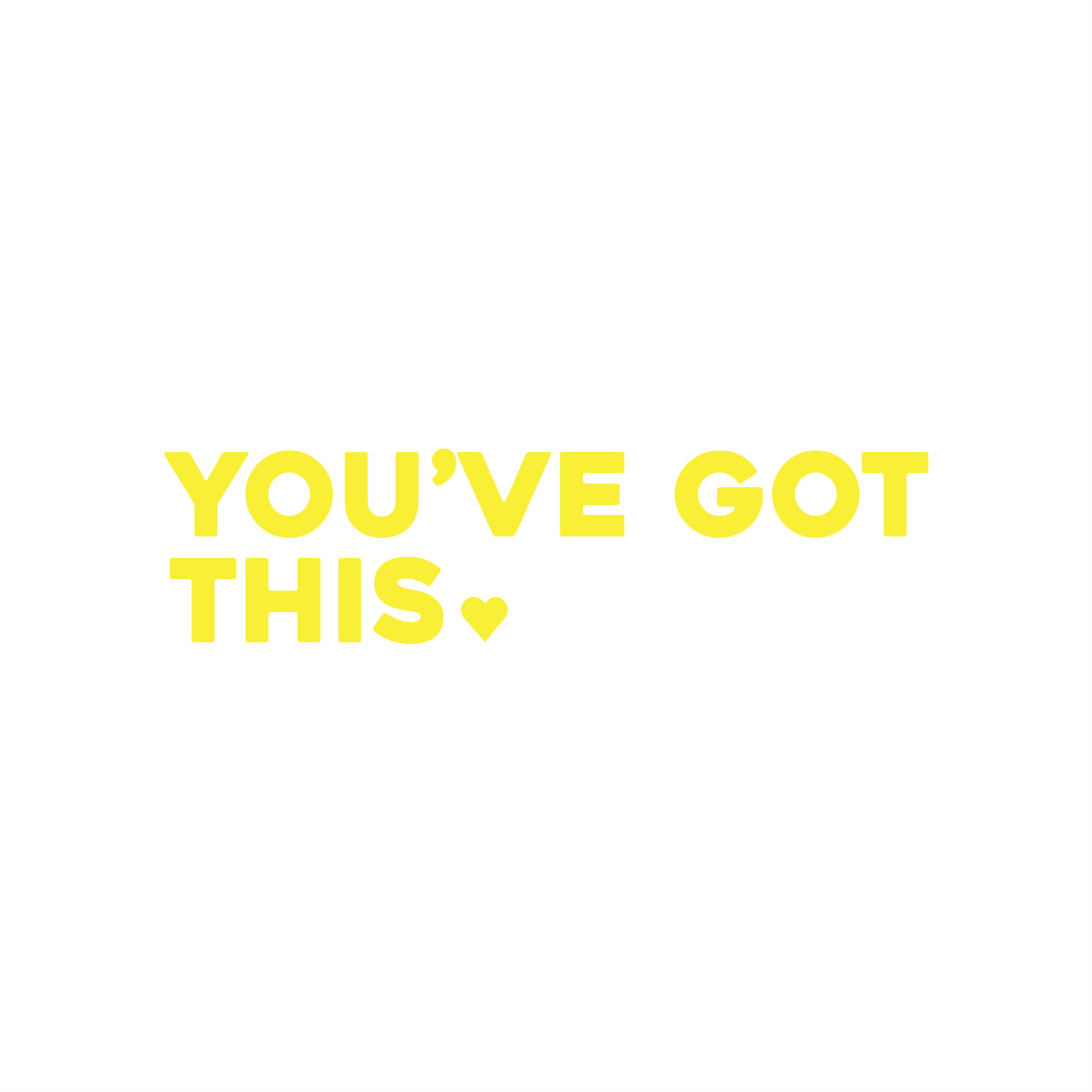 you've got this positive affirmation sticker in Yellow – vinyl waterproof sticker