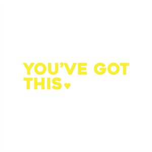 you've got this positive affirmation sticker in Yellow – vinyl waterproof sticker